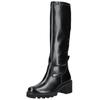 Stiefel PAUL GREEN "Paul Green Stiefel Leder/Textil", Damen, Gr. 40,5, schwarz, Leder, Textil, casual, Schuhe