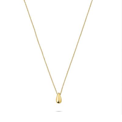 Kette mit Anhänger LIEBESKIND BERLIN "Schmuck Geschenk Edelstahl Halskette The Mini Drop Tropfen", gold (gelbgoldfarben), Halsketten, Damen, Edelstahl, L: 45cm B: 2mm, B:2mm Image