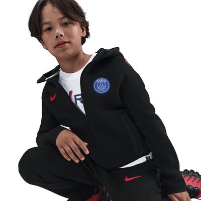 PSG Nike Tech Fleece Hoodie - Schwarz - Kinder Image
