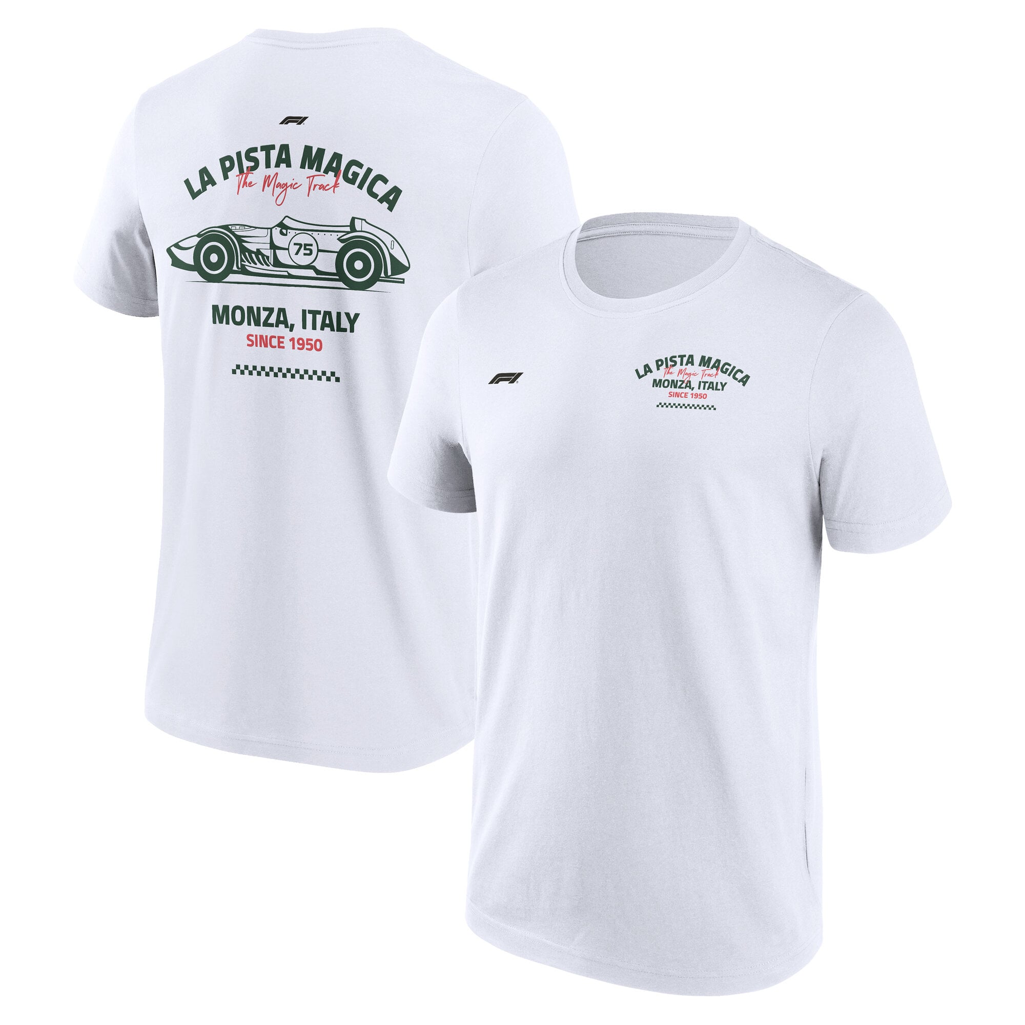 T-shirt graphique Formule 1 GP d'Italie - Blanc - Homme Taille: M