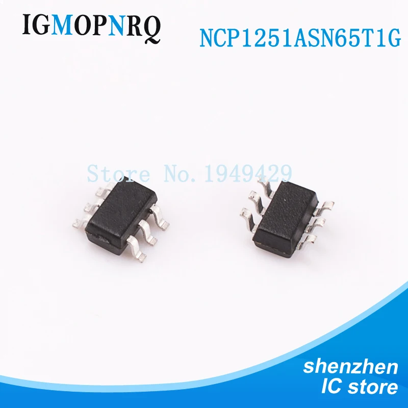 10 Stück NCP1251A NCP1251BSN65T1G SOT-23 NCP1251 NCP1251B NCP1529A Versorgung IC Druck Image