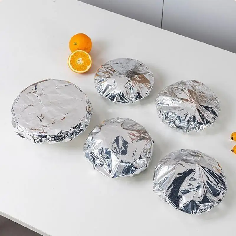 Couverture universelle de film de papier d'aluminium réutilisable de qualité alimentaire domestique, artefact d'isolation alimentaire de cuisine, accessoire d'ustensiles de cuisine pour la cuisine