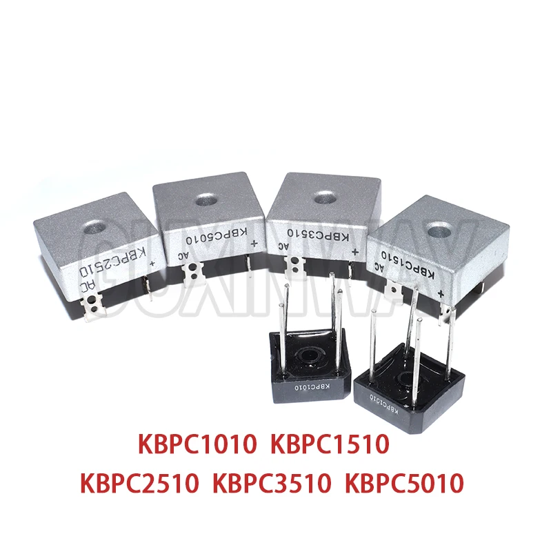 5PCS Diode Brückengleichrichter KBPC5010 KBPC1010 KBPC1510 KBPC2510 KBPC3510 Gleichrichter 10A 15A 25A 35A 50A Image