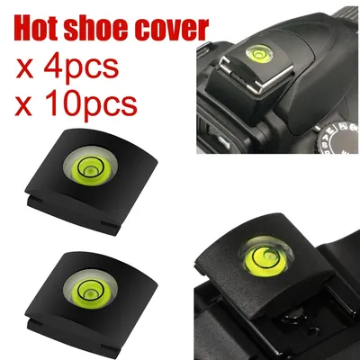 4 / 10pcs Flash Hot Shoe Cover Cap Camera Bubble Spirit Level DLSR Camera Accessories For Canon/Nikon/Pentax/Fuji/Sony A7/RX10 4