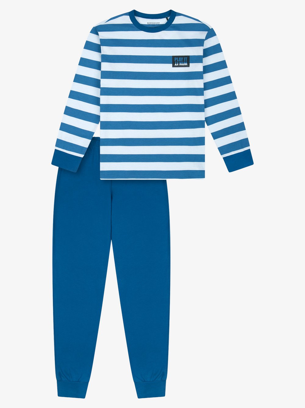 Schiesser Pyjama Jungen blau, 140 Image
