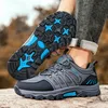 Herren-Wanderschuhe, rutschfest, atmungsaktiv, leicht, Outdoor-Trekkingschuhe, wasserdicht, High-Top-Schneestiefel, breite Größe 39–44