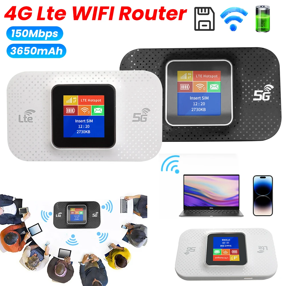 4G Lte WIFI Router Sim Karte Slot Drahtlose Tragbare Router 150Mbps Mobile WiFi Router Tasche WIFI Router WIFI Hotpot für Auto Image