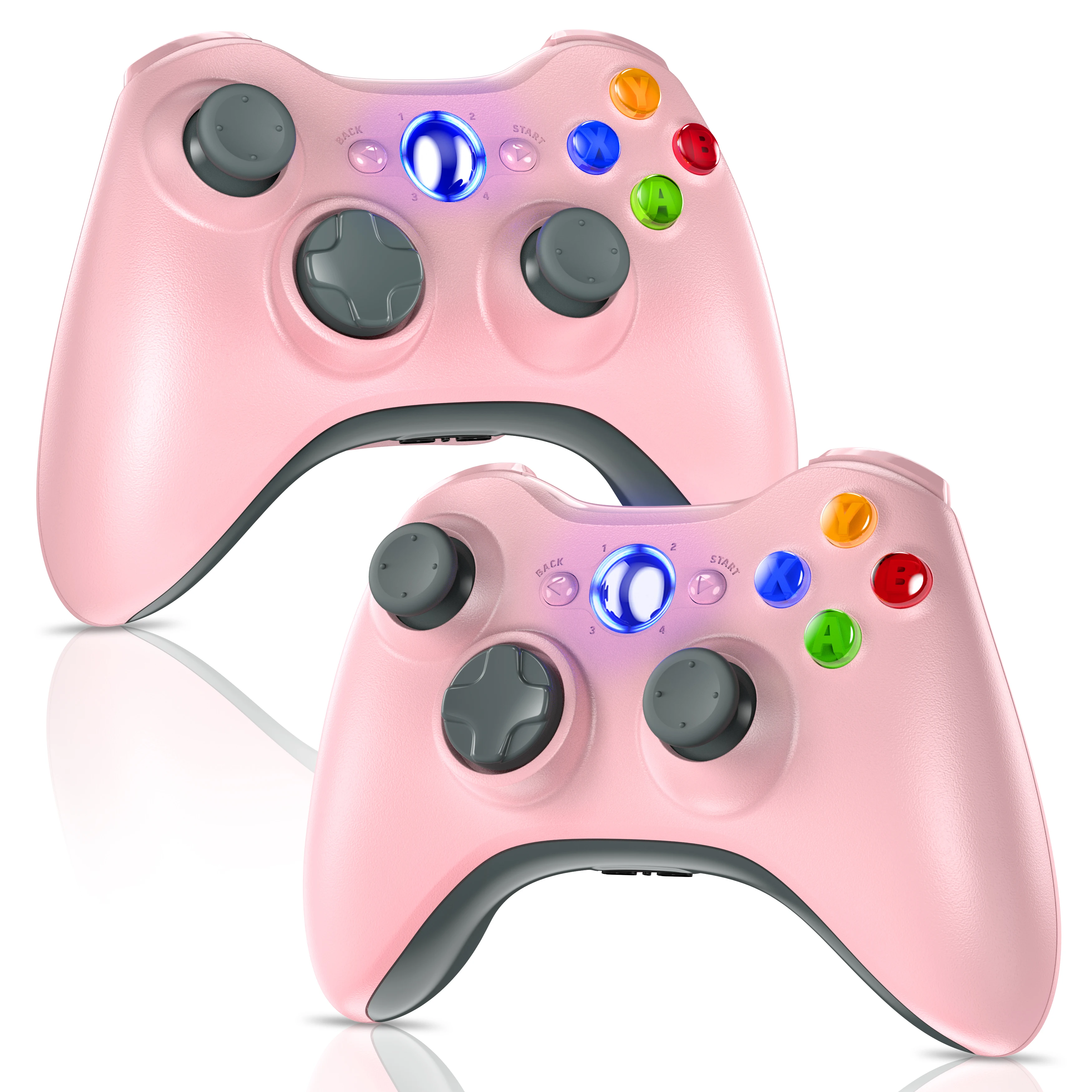 2,4G Gaming Für Xbox 360 Wireless Controller Xbox 360/Slim/Elite/Winodow/PC Videospiel Gamepad 6-achsen Joystick Dual Vibration