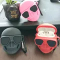 Cartoon 3D Skeleton Head Custodia per auricolare wireless Bluetooth Custodia protettiva per AirPods 2 3 Dispositivo audio portatile AirPods pro2