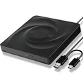 Unità Blu ray esterna USB 3.0 Type-C Masterizzatore ottico BD CD DVD Lettore portatile Scrittore compatibile con Windows/MacOS/Linux