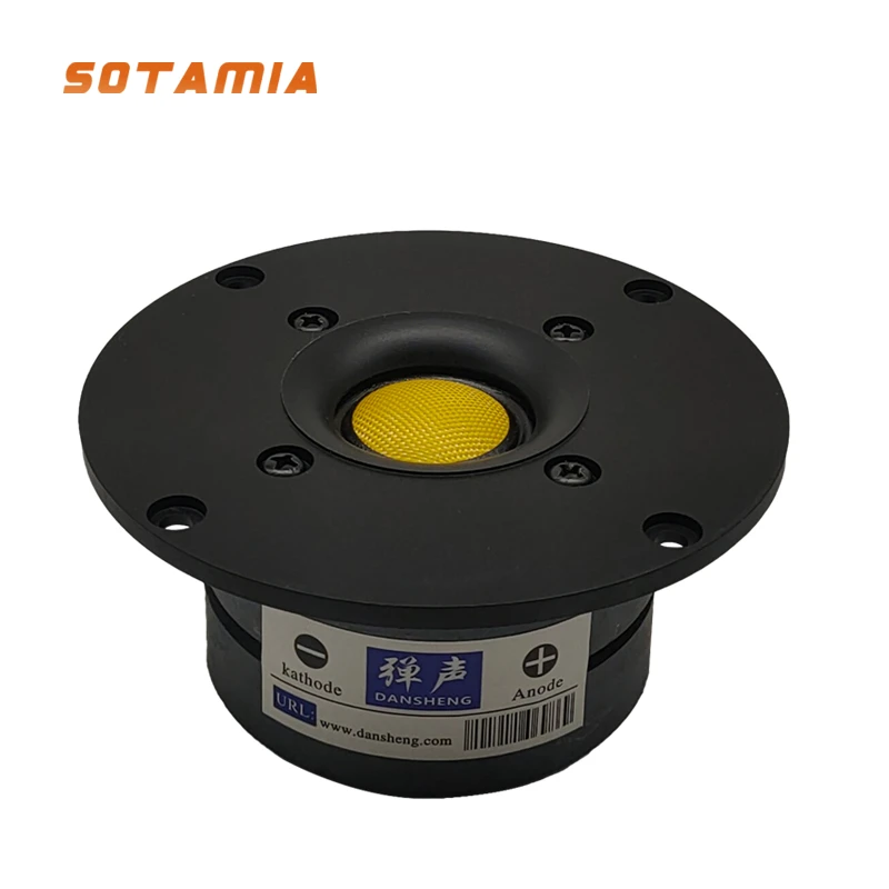 SOTAMIA 1 Pz 4 Pollici Tweeter Audio Altoparlante 8 Ohm 30-80 W Pellicola In Fibra di Vetro Tweeter HIFI Casa Unità Audio FAI DA TE sistema di altoparlanti desktop