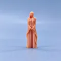 1/64 1/43 figurine modello in scala resina donna che indossa abiti da sera miniature non colorate Diorama dipinto a mano L221