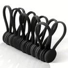 Fascette magnetiche riutilizzabili da 1 pezzo, organizer per cavi, fascette magnetiche in silicone per imballaggio di oggetti, magneti per frigorifero con pennarelli per libri