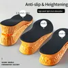 1 paar Unsichtbare Höhe Erhöhen Einlegesohlen Orange EVA Memory Foam Schuhe Sohle Pad Atmungsaktiv Bequem Für Männer Frauen Fußpflege