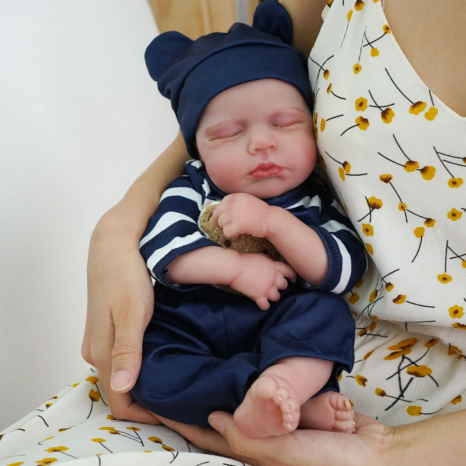 17 zoll Baby Puppen Mädchen Lebensechte Reborn Puppen Ganzkörper Vinyl Reborn Baby Puppe Mädchen Puppe Spielzeug Geburtstag Geschenke