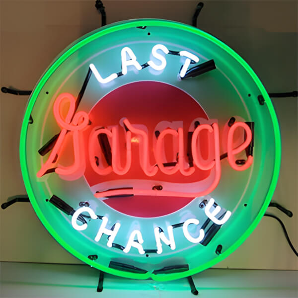 Neonetics Last Chance Garage 24-Inch Neon Sign