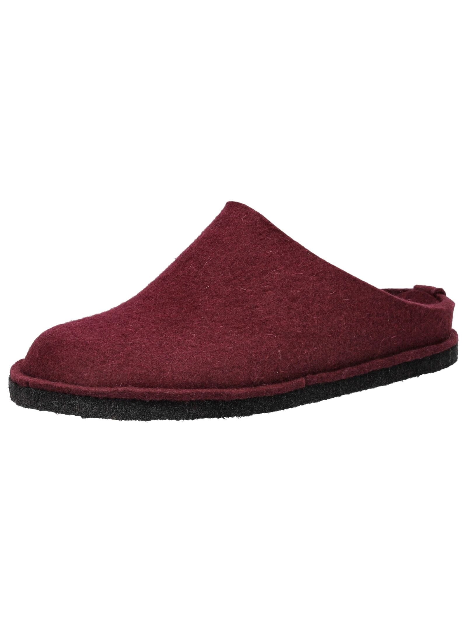 Hausschuh HAFLINGER "Haflinger Hausschuhe Filz", Damen, Gr. 38, rot (bordeaux), Filz, Schuhe Hausschuh