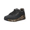 Sneaker SKECHERS "Skechers Sneaker Lederimitat", Damen, Gr. 39, gold (schwarz, gold), Lederimitat, casual, Schuhe