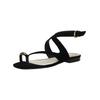 Zehentrenner DOLCE VITA "Dolce Vita Sandalen Veloursleder", Damen, Gr. 38, schwarz, Veloursleder, casual, Schuhe
