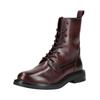 Schnürstiefelette GEOX "Geox Stiefelette Leder", Damen, Gr. 40, rot (wine), Leder, casual, Schuhe