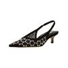 Slingpumps STEVE MADDEN "STEVE MADDEN Pumps Lederimitat/Textil", Damen, Gr. 37, schwarz, Lederimitat, Textil, elegant, Schuhe