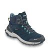 Wanderschuh MEINDL "Meindl Dallas Lady Mid GORE-TEX marine/lemon", Gr. 42, schwarz, Veloursleder, Mesh, unifarben, Schuhe, GORE-TEX – Winddicht, wasserdicht und atmungsaktiv