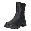 Stiefelette MUSTANG SHOES "Mustang Shoes Stiefelette Lederimitat/Textil", Damen, Gr. 41, schwarz, Lederimitat, Textil, casual, Schuhe