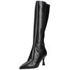 High-Heel-Stiefel NERO GIARDINI "Nero Giardini Stiefel Leder/Synthetik", Damen, Gr. 40, schwarz, Leder, Synthetik, casual, Schuhe