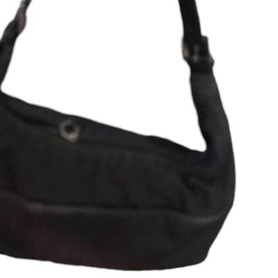 Coach Bags | Coach Black Microfiber/ Leather Shoulder Bag Well Loved W/Lots Of Life | Color: Black | Size: Os