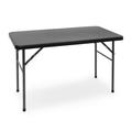 relaxdays Gartentisch klappbar BASTIAN rechteckig 121,5 x 61,5 cm schwarz