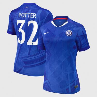 Chelsea Pokal Stadion Heimtrikot 2025-26 - Damen mit Aufdruck Potter 32 Image
