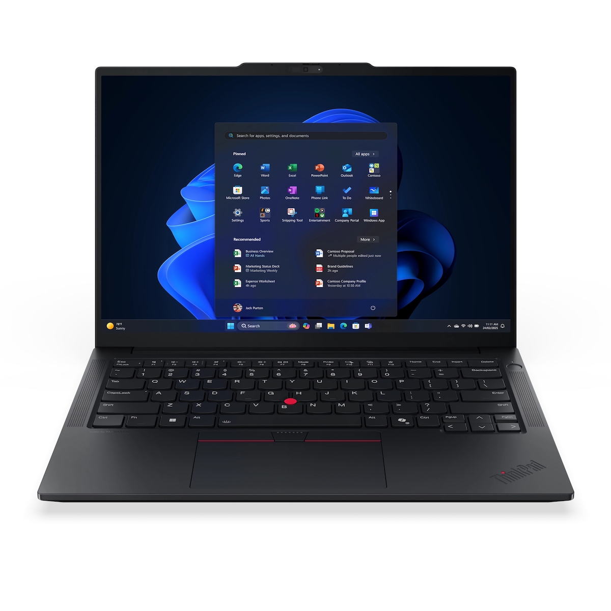 Lenovo ThinkPad E14 G7 (Black, 14" WUXGA, AMD Ryzen™ 7 250, 32 GB RAM, 4 TB SSD) mit Windows 11 Pro & Office 2024 Pro Image