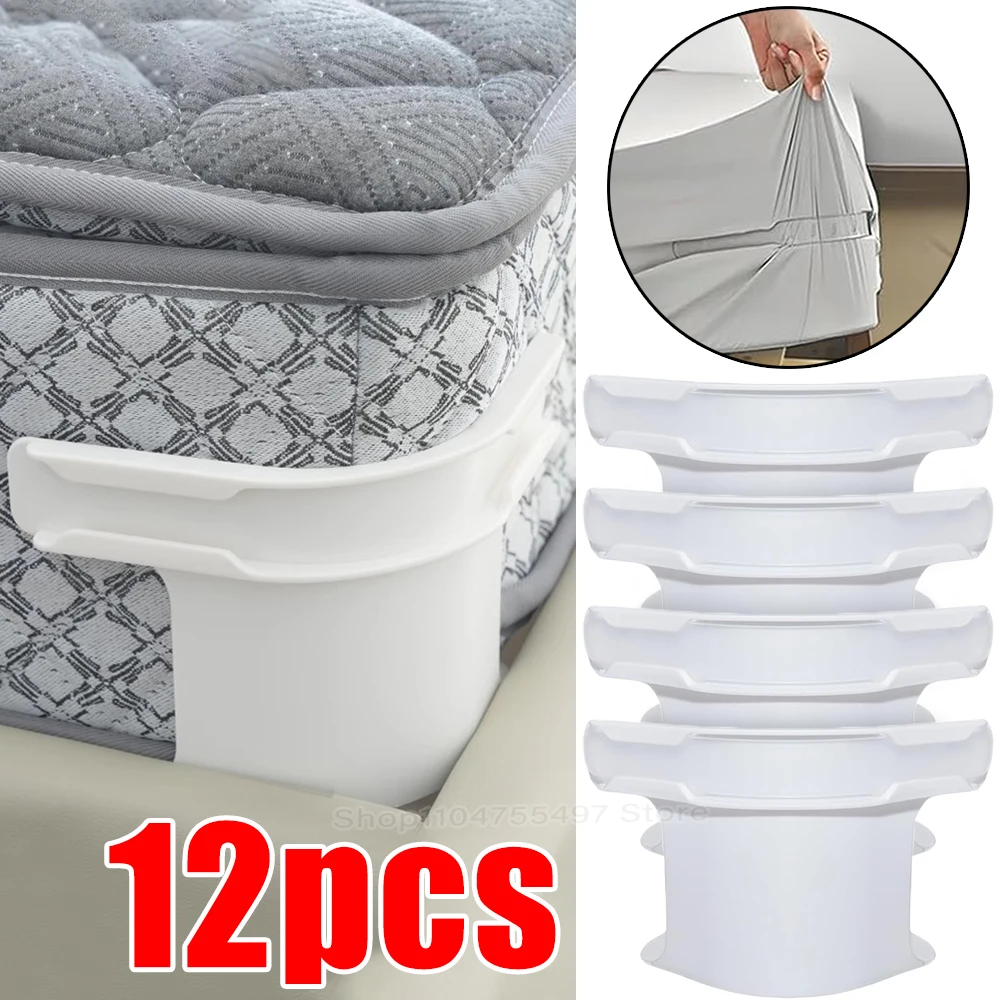 Clip universali per tenditore angolare per lenzuolo Supporto sicuro per copriletto invisibile con cinghie per materasso resistenti Serrature per slot per lenzuola