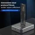 Custodia SSD per disco rigido SSD esterno Blueendless Custodia SSD M.2 da 10 Gbps per lettura online Velocità di scrittura Custodia SSD per docking station SATA NVME