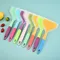 Ustensiles de cuisine cuillères ustensiles de cuisine spatule couleur aléatoire Silicone boeuf viande oeuf cuisine grattoir large Pizza outils de cuisine pelle