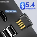 Ricevitore trasmettitore wireless adattatore USB Bluetooth 5.4 per PC Cuffie per tastiera mouse wireless per Win8.1/10/11 Driver gratuito
