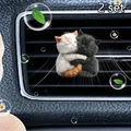 ZZ 2Set Coccole Gatto Diffusore di Profumo Auto Deodorante Clip Auto Aria Condizionata Vent Decorazione Interni Auto Aromaterapia Clip