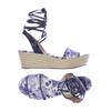 Michael Michael Kors Damen Sandale, Gr. 41, marineblau, Leder