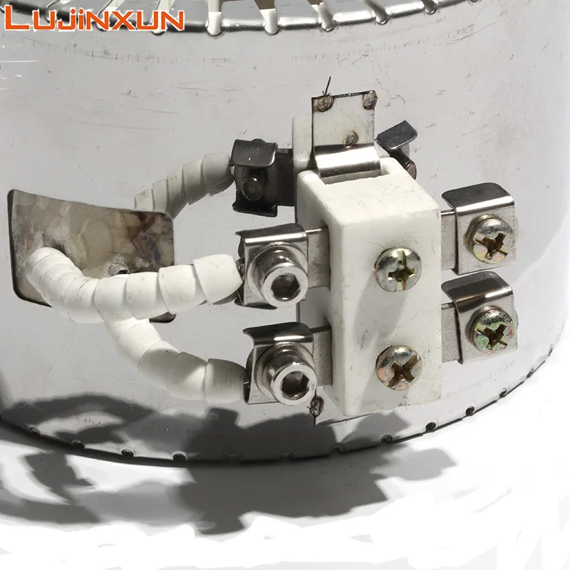 LUJINXUN Granulator Edelstahl Hochtemperatur-Elektroheizspule 220 V Keramikbandheizung ID 70-200 mm 550 W-1500 W 1 STÜCK Image