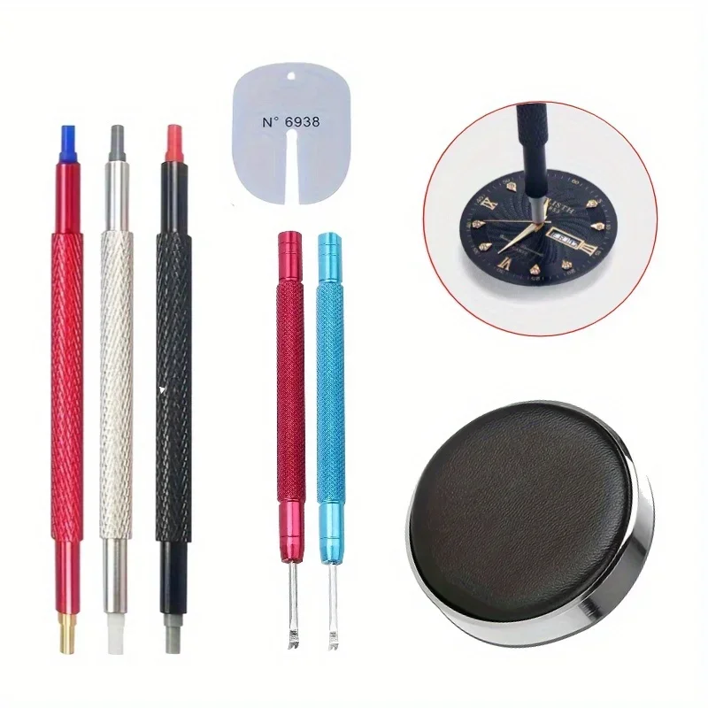 7Pcs Uhr Hände Entferner Presser Uhr Nadeln Picker Puller Fitting Entfernung Uhr Reparatur Werkzeug Uhrmacher Zubehör Kit Image
