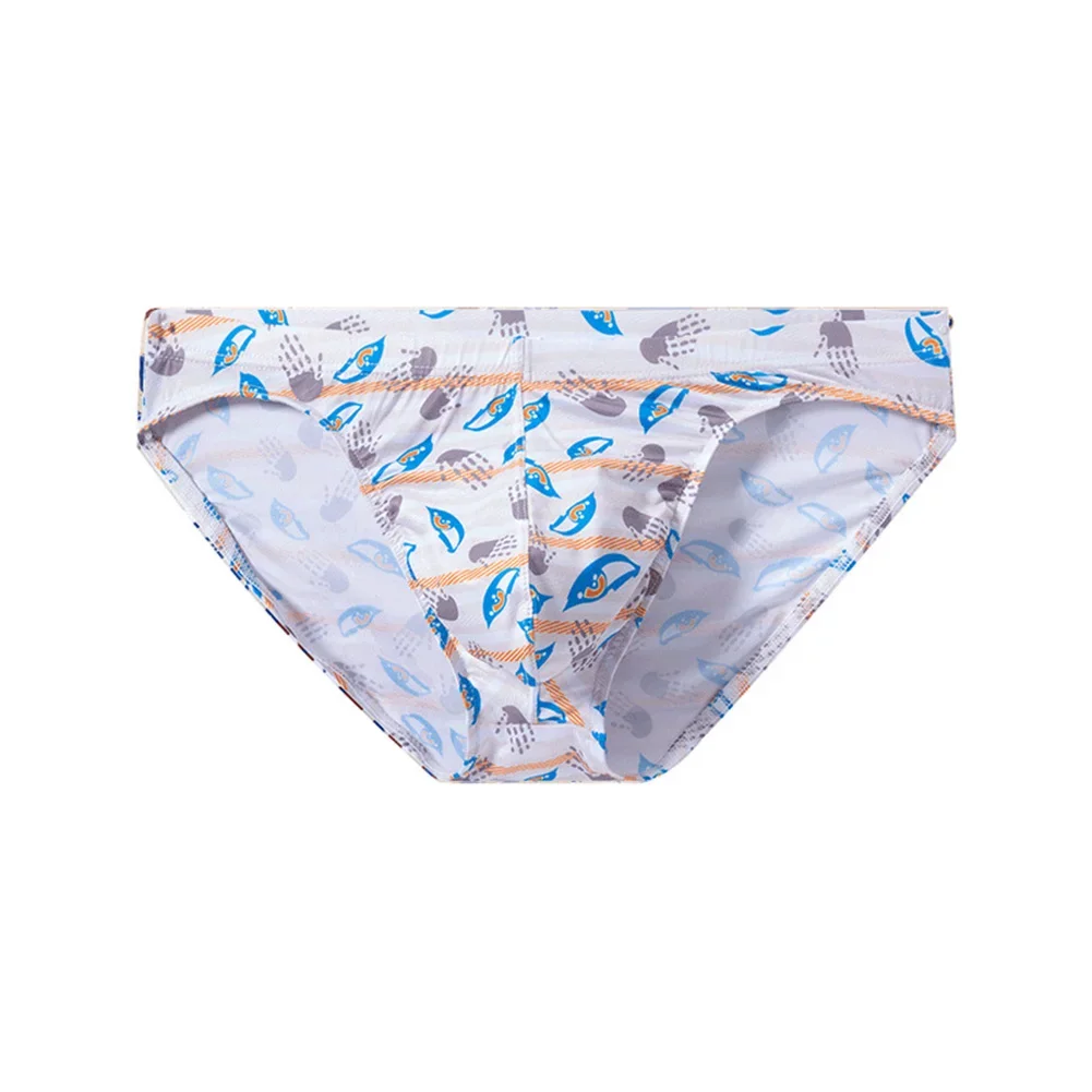 Männer Schnell Trocknend Lose Unterwäsche Low-rise U Konvexen Beutel Briefs Drucken Unterhose Sexy U Konvexen Beutel Boxer Briefs Image
