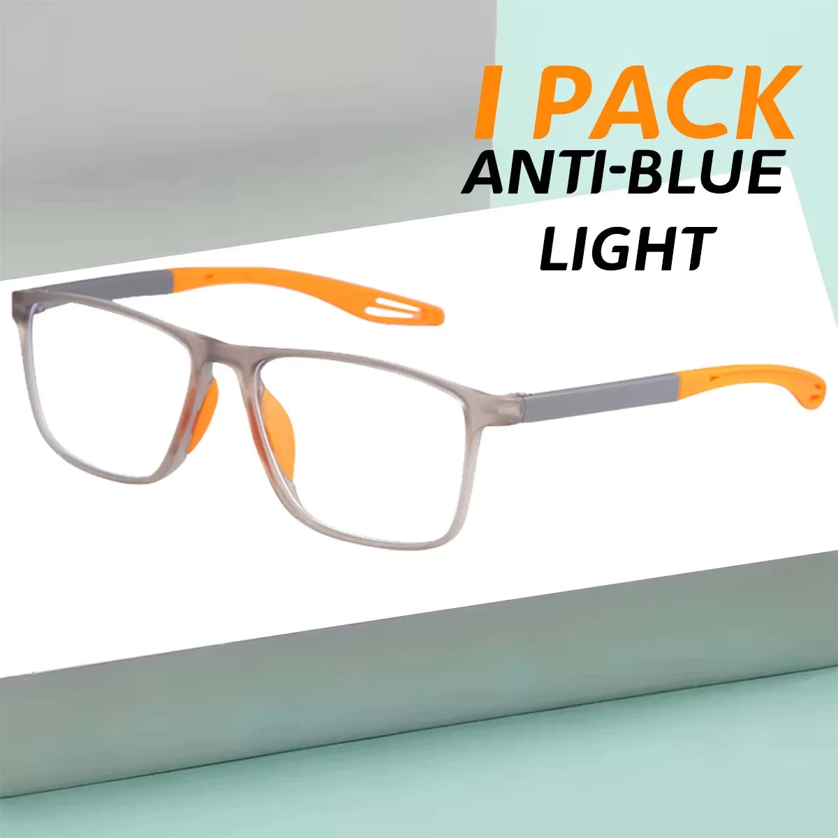 1PC Mode TR90 Lesebrille für Männer Frühling Bein Sport Presbyopie Brille Anti Blaues Licht Gläser + 1,0 ~ + 3,0 Image