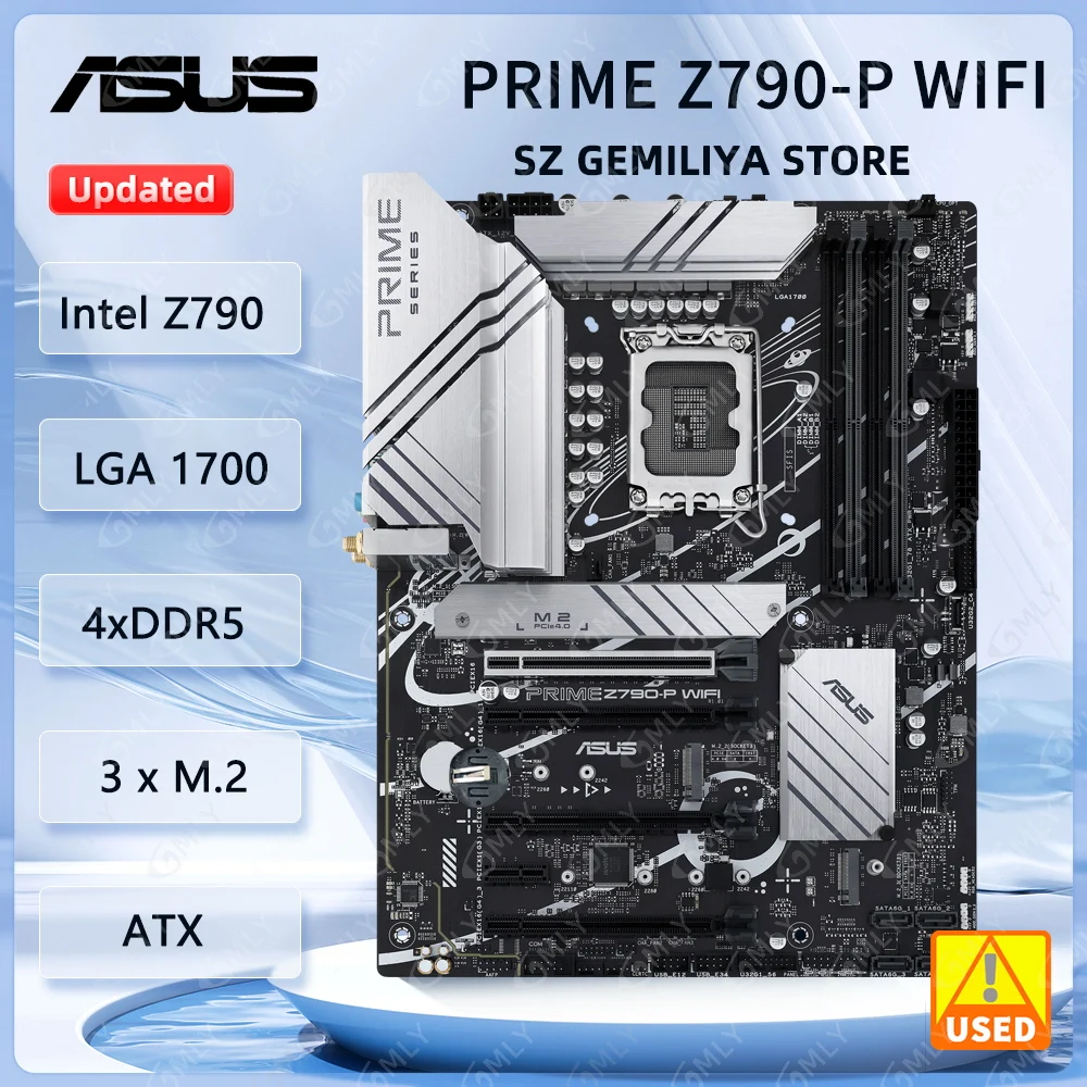 ASUS PRIME Z790-P WIFI PRIME Z790-P WIFI D4 Intel Z790 LGA 1700 128 GB M.2 ATX unterstützt I9-14900 i5-13500 i5-12400 I5-13400 CPU Image