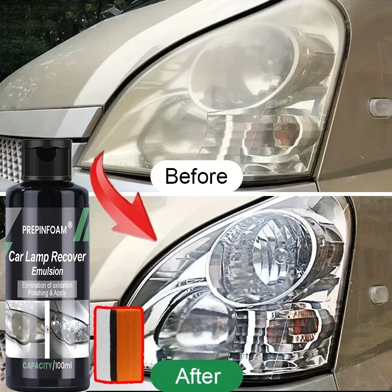 Auto Scheinwerfer Restaurierung Polieren Kits Scheinwerfer Entferner Reparatur Reinigung Entfernen Oxidation gelbtem Scheinwerfer Polnischen Flüssigkeit P4 Image