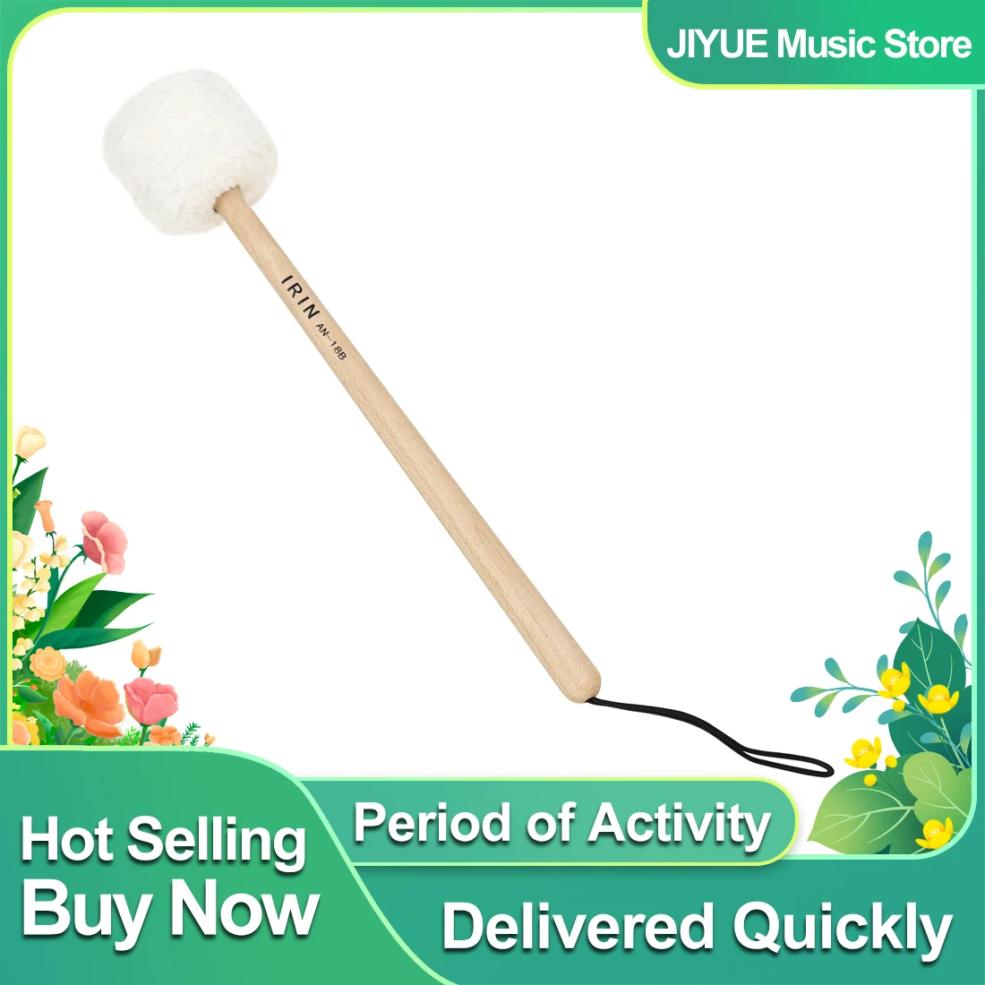 Songbowl Hammerschale aus Wolle, Buchenholz, Schlägel, Klangtherapie, Gonghammer, professionelle Schlaginstrumente, Zubehör und Teile Image