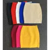 40CM Mini Short Bodycon Verband Röcke Frauen Sexy Super Kurze Candy Farbe Dehnbar Bleistift Rock Nachtbar Club Party Gehen aus