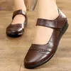 Mom Schuhe Aus Echtem Leder Wohnungen Nicht Slip Erwachsene Leder Schuhe Frauen Müßiggänger Große Größe 10 Wohnungen Schuhe Frauen scarpe donna