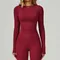 Women's Long Sleeve Top Yoga Shirts Running T-Shirt Workout Fitness Long Sleeve Gym Push Up Sports Top Sexy Training Crop Top