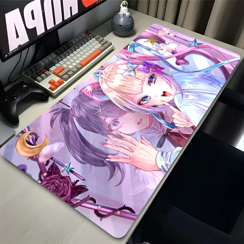 Gamer NEEDY GIRL OVERDOSE Mauspad Kawaii Pink HD Büro Schreibtischunterlage Erweiterte Gaming-Tastaturmatten Großes XXL Niedliches Anime-Mauspad Image