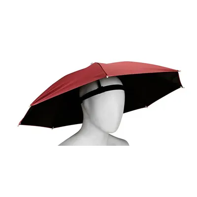 Outdoor Portable Umbrella Hat Sunscreen Waterproof Fishing Umbrella Universal Headwear Hats Sun Camping Beach Foldable Hats